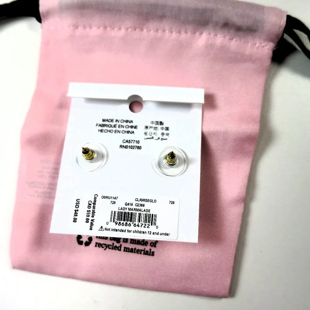 Kate Spade Lady Marmalade Studs Earrings NWT